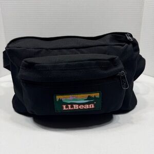LL Bean Vintage Fanny Pack Waist Bag Hiking Camping Retro Logo Crossbody Belt